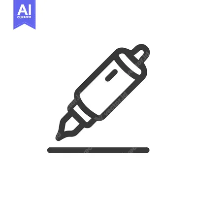 Aset premium populer: Minimalist Dark Gray Marker Icon with Line on White Background
