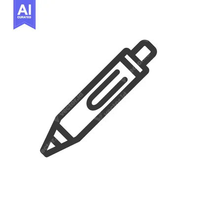 Popular premium asset: Minimalist Pen Icon: Sleek Design on White Background