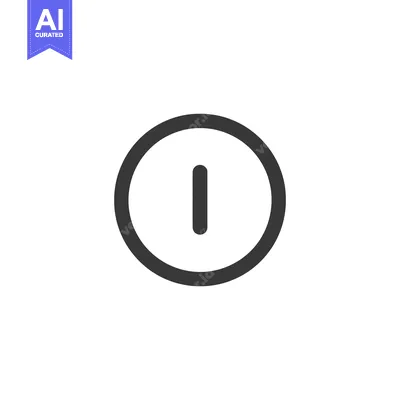 Popular premium asset: Minimalist Power Button Icon: Clean, Modern Design on White Background