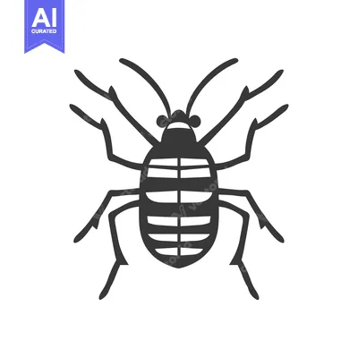 Aset premium populer: A stylized illustration depicting an insect with striped abdomen and m