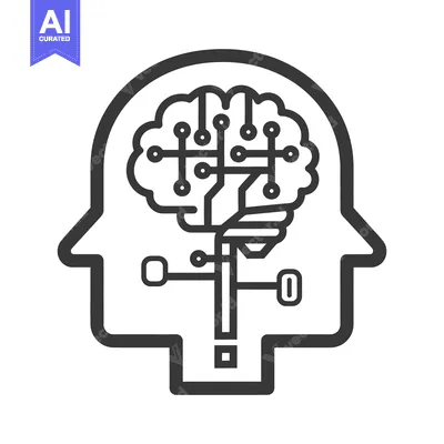Premium design asset: A stylized graphic depicts the brains integration with artificial inte