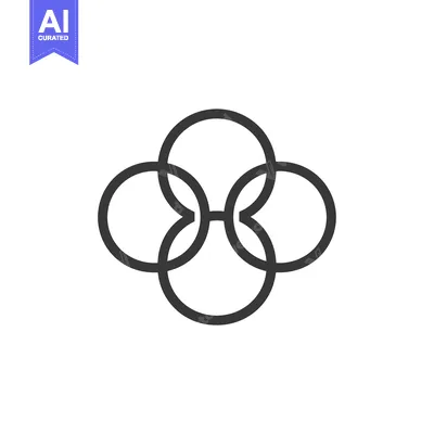 Aset premium populer: Interlocking Circles Forming a Clover Shape