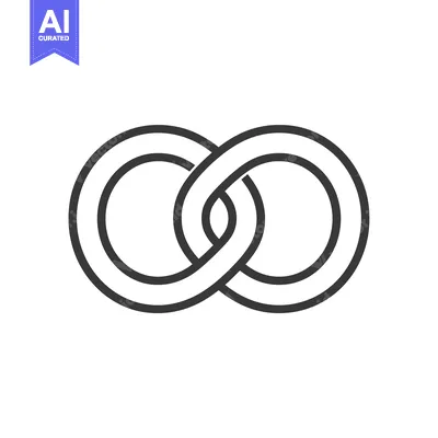 Aset premium populer: Interlocking Double Circle Infinity Symbol