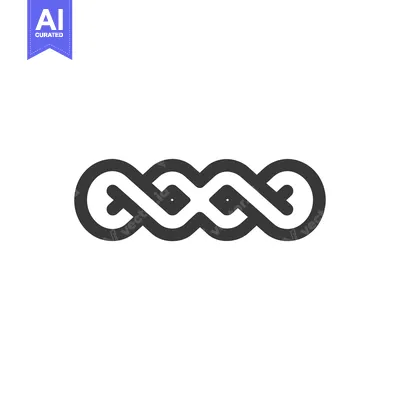 Aset premium populer: Interlocking Geometric Pattern in Black and White