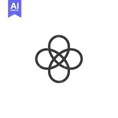 Aset premium populer: Interlocking Oval Shapes Forming a Cross Pattern