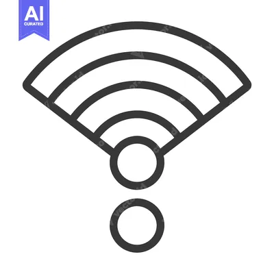 Popular premium asset: A graphic representation of a wireless network signal symbol