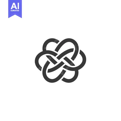 Aset premium populer: Intertwined Abstract Design with Multiple Loops