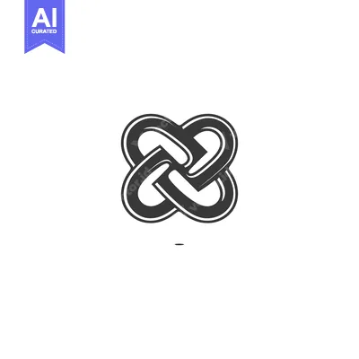 Popular premium asset: Intertwined Black and White Abstract Symbol