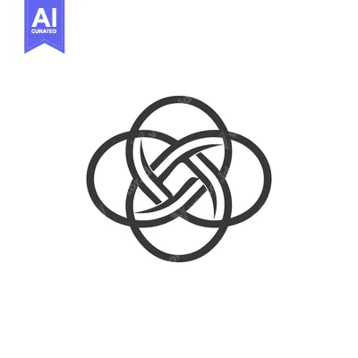 Popular premium asset: Intertwined Circular Design with Interlocking Lines