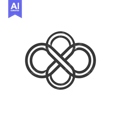 Aset premium populer: Intertwined Double Circle Design with Three Rings