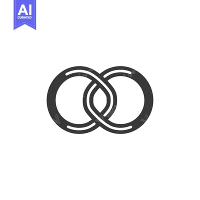 Aset premium populer: Intertwined Double Rings Symbol
