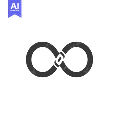 Aset premium populer: Intertwined Infinity Symbol, Black and White