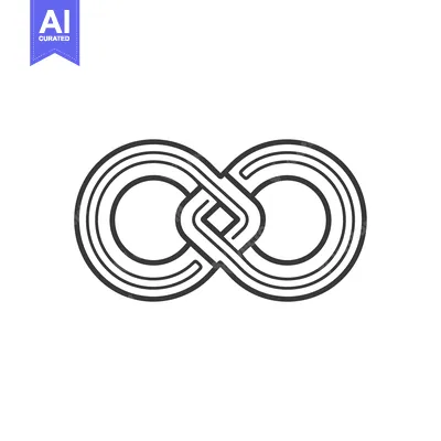Popular premium asset: Intertwined infinity symbol with layered lines