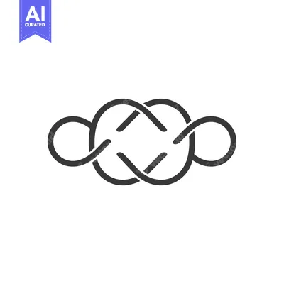 Aset premium populer: Intertwined Knot with an Infinity Symbol Shape