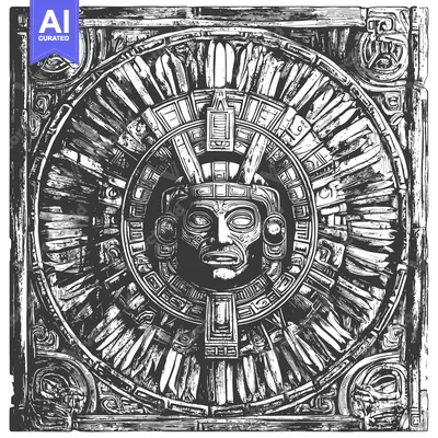 Popular premium asset: Intricate Carving of a Mayan Deity with a Fierce Expression