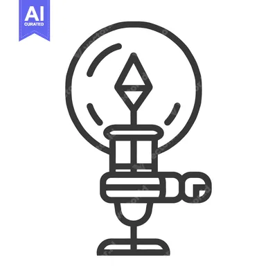 Aset premium populer: A black line icon illustrating a geometric symbol for navigation and d