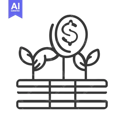 Popular premium asset: An illustration depicts money growing with small budding plants
