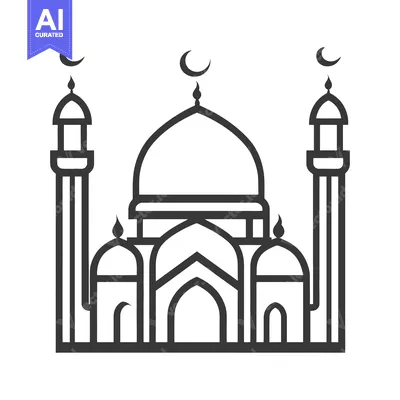 Aset premium populer: A graphic illustration depicts a mosque with minarets and crescents
