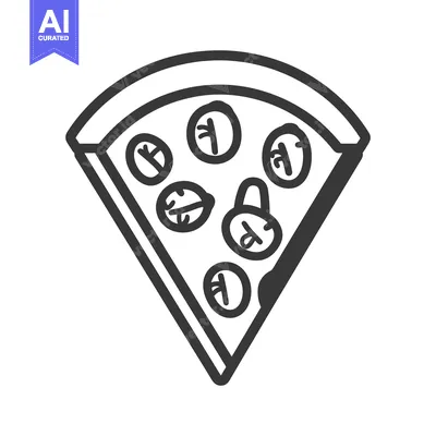 Aset premium populer: A single slice of pizza topped with various round vegetables