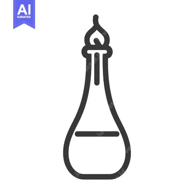Aset premium populer: A simple icon showing an oil lamp with burning flame