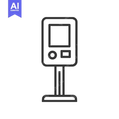 Popular premium asset: Isolated Kiosk Icon: Modern, Minimalist Design with Clean Lines and Si