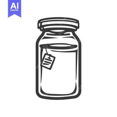 Popular premium asset: A glass jar containing liquid with a tea bag visible inside