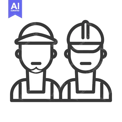 Aset desain premium: Two individuals wearing protective gear appear together in the image