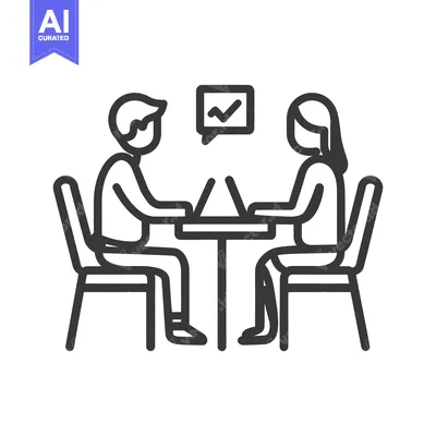 Aset desain premium: Two individuals are working together at a table with laptops