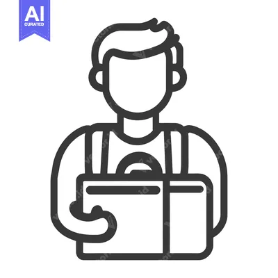 Popular premium asset: A graphic image shows a person carrying a delivery box