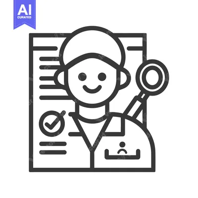 A smiling medical professional reviewing a document with an instrument