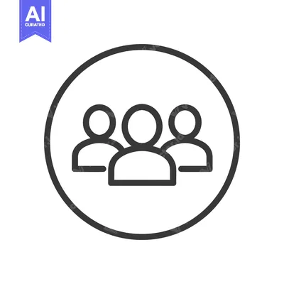 Aset premium populer: Teamwork Icon: Three People in Circle, Minimalist Design