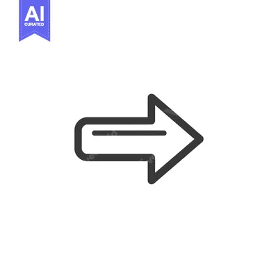 Aset premium populer: Bold Arrow Icon: Simple, Modern Design for Navigation and Direction
