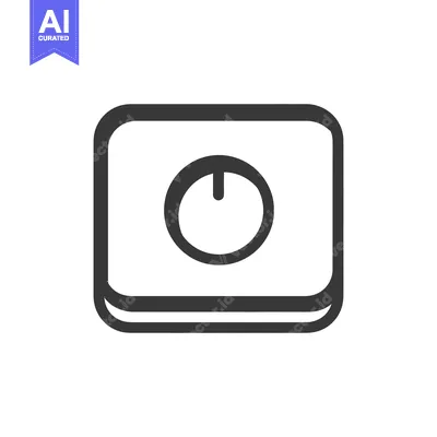 Popular premium asset: Minimalist Timer Icon: Dark Gray Rounded Square with Circular Dial