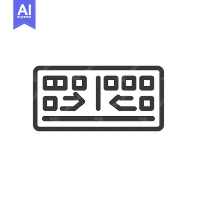 Popular premium asset: Airport Departure Board Icon: Directional Arrows and Flight Informatio