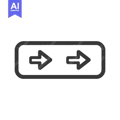 Aset premium populer: Double Arrow Icon in Rounded Rectangle, Forward and Backward Navigatio