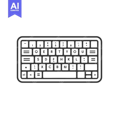 Popular premium asset: A black and white graphic representation of a keyboard layout