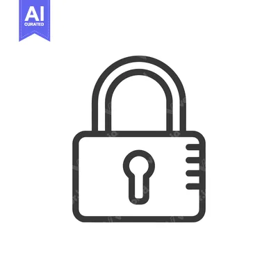 Aset premium populer: Minimalist Padlock Icon: Security, Privacy, and Protection Symbol