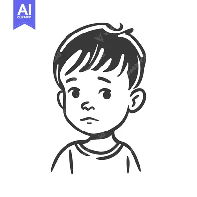 Popular premium asset: A simple cartoon image depicting the face of a young child