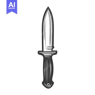Popular premium asset: An illustration shows a symmetrical dagger weapon with a blade
