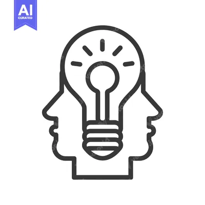 Popular premium asset: An illustration depicting collaborative thinking and the spark of idea