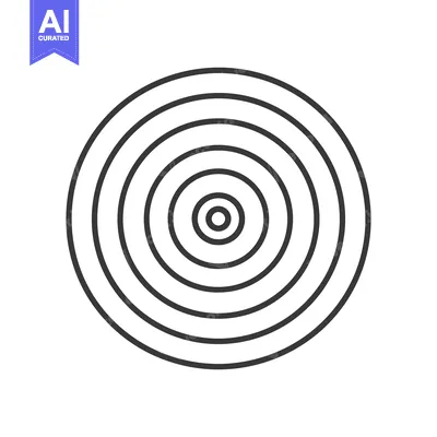Concentric circles forming a target or abstract circular illustration