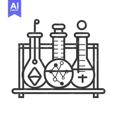 Popular premium asset: An illustration depicting laboratory equipment in a rack