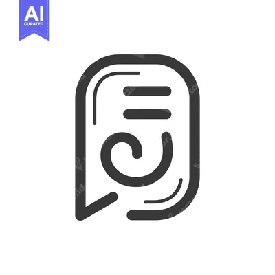 Aset premium populer: A stylized graphic depicting a speech bubble with text elements