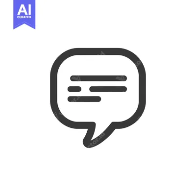 A simple speech bubble icon representing a communication exchange