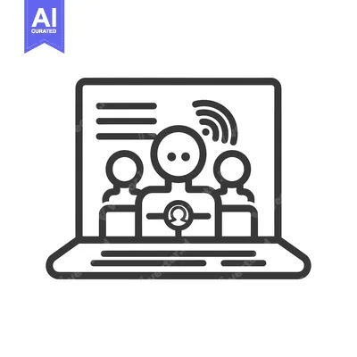 Popular premium asset: Laptop with Three People Icons and Wifi Signal