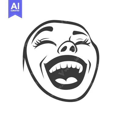 Popular premium asset: A smiling face illustration showing joy and happiness in a graphic des