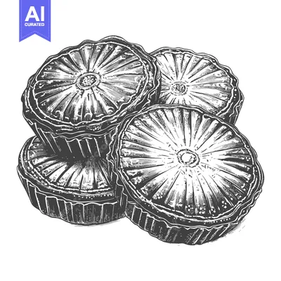 Aset premium populer: A Detailed Illustration Of Sliced Pineapple Rings