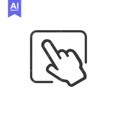 Popular premium asset: Minimalist Touchscreen Icon: Finger Tap on Digital Interface Symbol