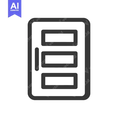 Aset premium populer: Minimalist Door Icon with Rectangular Windows and Handle