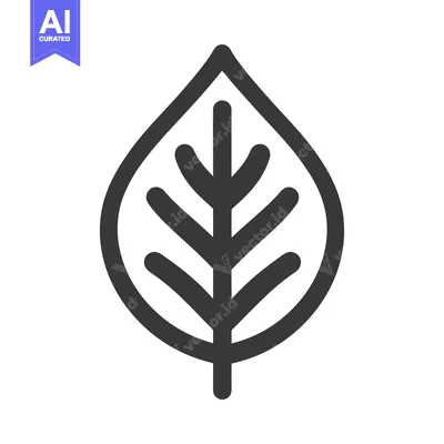 Popular premium asset: A simple illustration depicting a stylized green leaf symbol